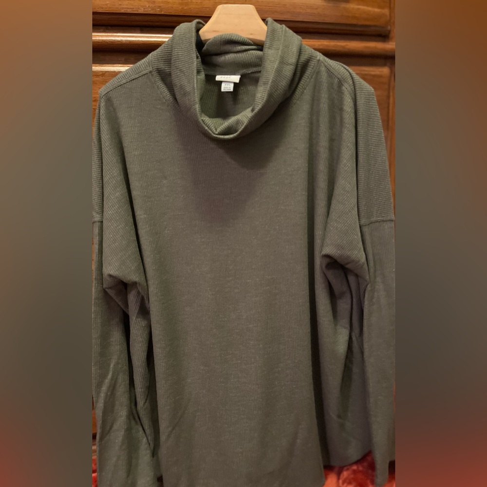 a new day Olive Women's Cowl Neck Sweater